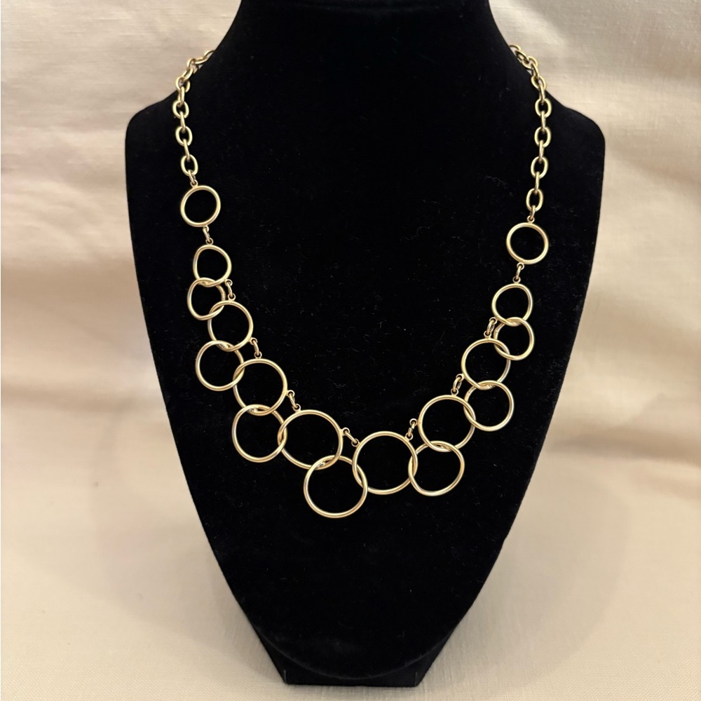 Premier Designs Gold Circle Necklace